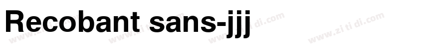 Recobant sans字体转换